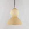 Ceramiczna lampa wisząca Tigali beżowa żółta 5242 1xE27 nad stół