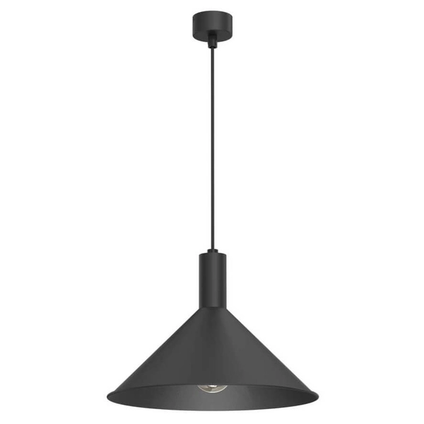 Wisząca lampa Erto 5004 BROSline stożkowa zwis do kuchni czarna