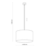Wisząca lampa MORENO 4990 TK Lighting ażurowa do salonu czarna