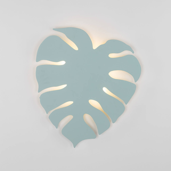 Kinkiet ścienny liść Monstera 5913 TK Lighting do salonu miętowy