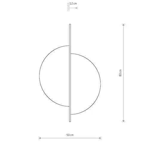 Lampa ścienna eko Sunset Natural B 10577 Nowodvorski drewniana