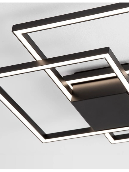 Sypialniana lampa sufitowa Pico LED 42W nad łóżko czarna