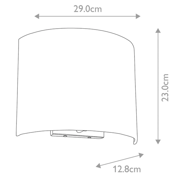 Ścienny kinkiet materiałowy Cooper DL-COOPER-M-IV-PC chrom biały