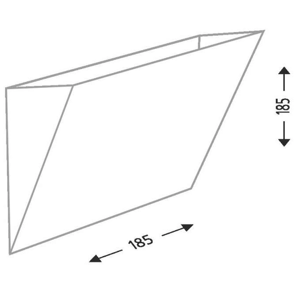 Kinkiet LAMPA ścienna KIOTO 7437 Shilo kwadratowa OPRAWA przyścienna biała