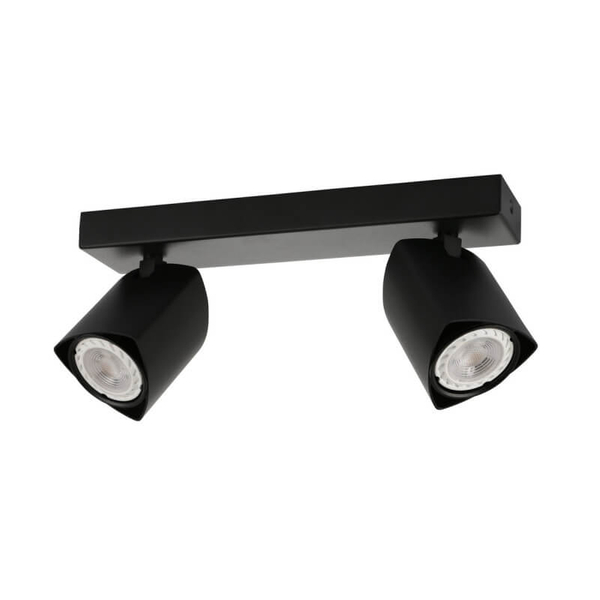 Metalowa lampa przysufitowa Merusa czarne tuby do kuchni