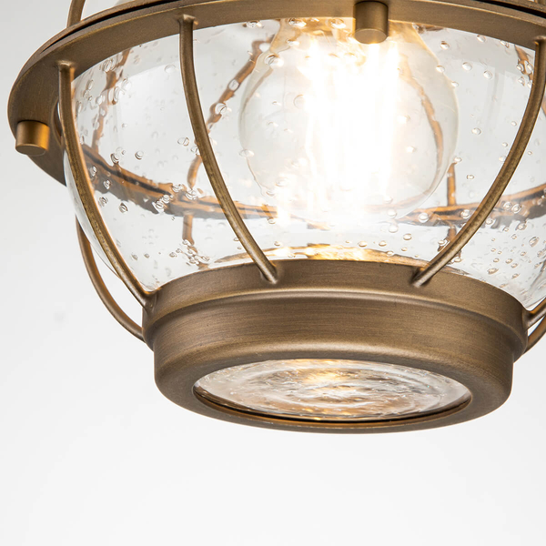 Wisząca lampa na łańcuchu Bridge Point KL-BRIDGEPOINT8S-NBR IP44 mosiądz