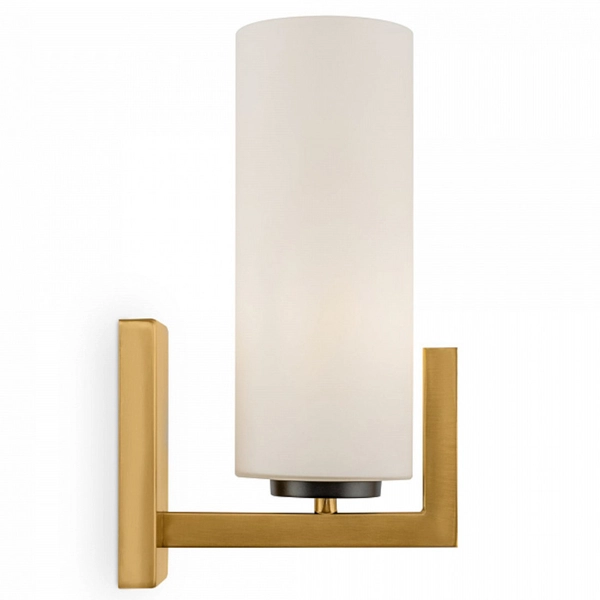 LAMPA ścienna FORTANO MOD089WL-01BS Maytoni szklana OPRAWA kinkiet tuba modernistyczna biała mosiądz