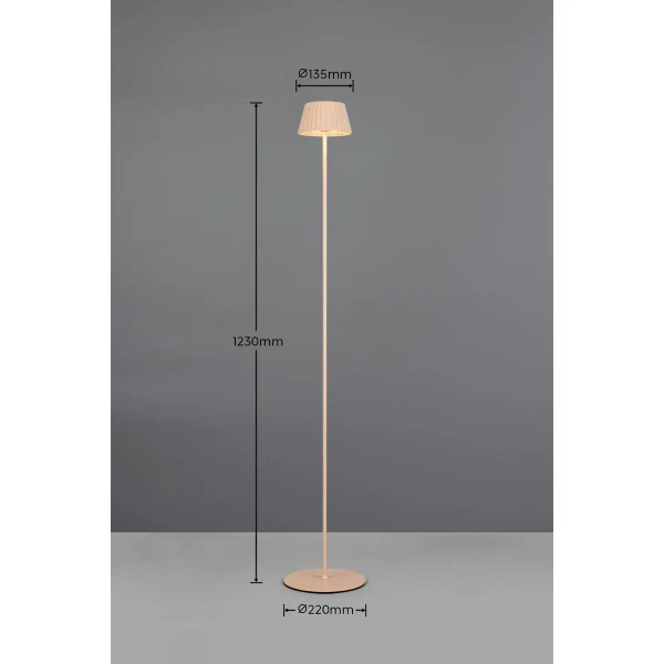 Podłogowa lampa SUAREZ R47706166 LED 1,5W 3000K IP44 beżowy