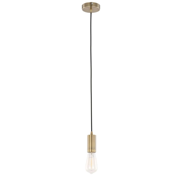 Kabel wiszący MODERNA DS-M-038 ANTIQUE BRASS Italux metalowa OPRAWKA industrialny ZWIS przewód antyczny brąz