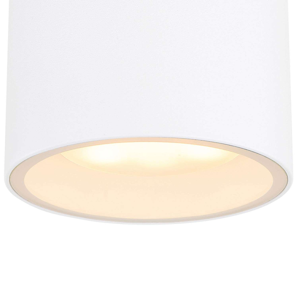 LAMPA sufitowa stropowa ALCALA 32063W Globo zewnętrzna OPRAWA tuba outdoor IP44 biała przezroczysta