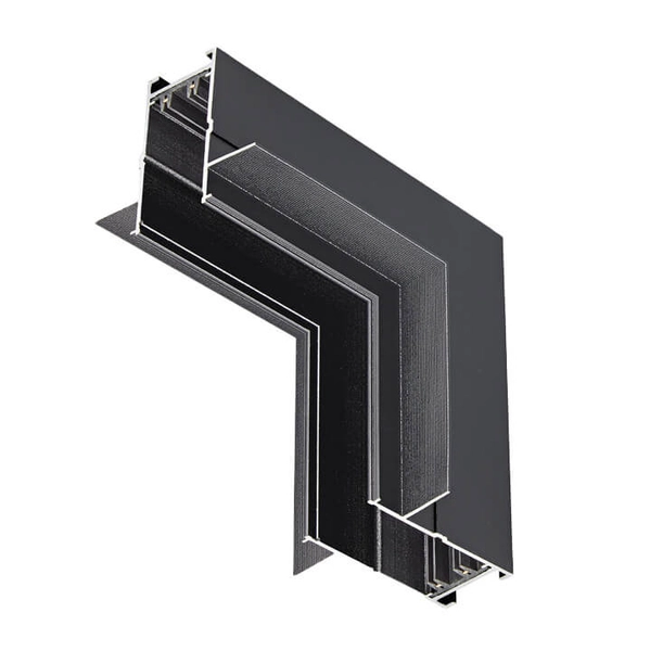 Metalowy łącznik do szynoprzewodów Magnetic AZ5164 czarny