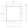 Plafon sypialniany Meta R67191131 RL Light LED 20W 3000K kwadratowy biały