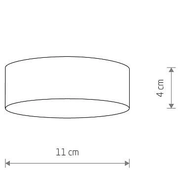 Okrągły plafon Lid Round 10402 Nowodvorski LED 15W 3000K do salonu biały