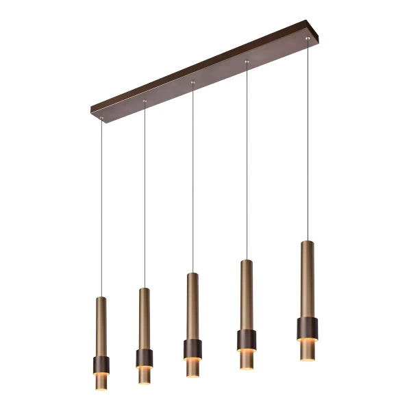 Zwieszana lampa tubki MARGARY 24402/30/96 LED 110W 2700K brązowy złoty