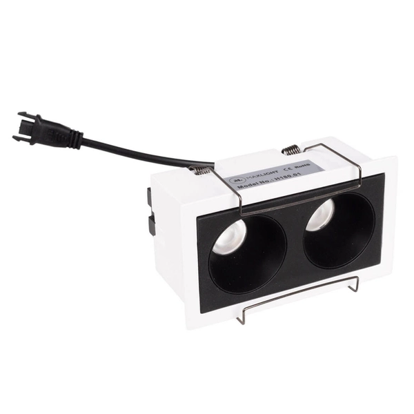 Wpustowa lampa z zasilaczem i modułem LED Modular H180.01 + HM180 2L + HT180 6W ON/OFF Maxlight LED 6W 3000K czarna biała