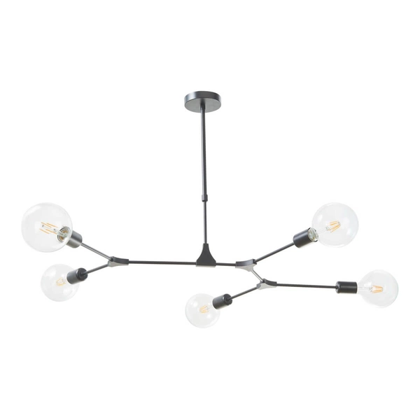 Wisząca lampa do jadalni Euphemia EUP0539 Dar Lighting molekuły czarne