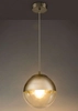 LAMPA wisząca VARUS 15851 Globo zwieszna OPRAWA szklana kula ball chrom przezroczysta