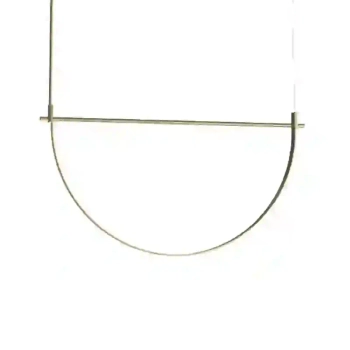 Złota wisząca lampa VICTORIA P0687 1xLED 30W 3000K modernistyczna do salonu