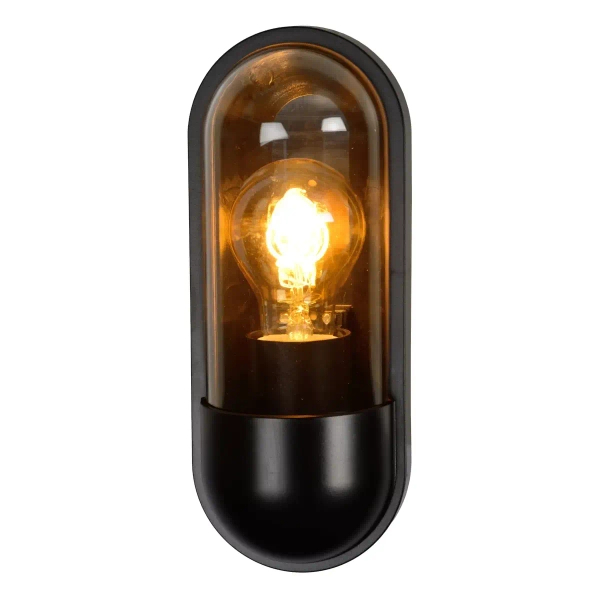 Kinkiet na ścianę CAPSULE 29897/01/30 Lucide IP54 loft czarna