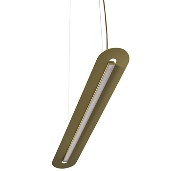 Wisząca lampa metalowa Senkei SNA61414P4 LED 19,2W 4000K nad stół oliwkowa