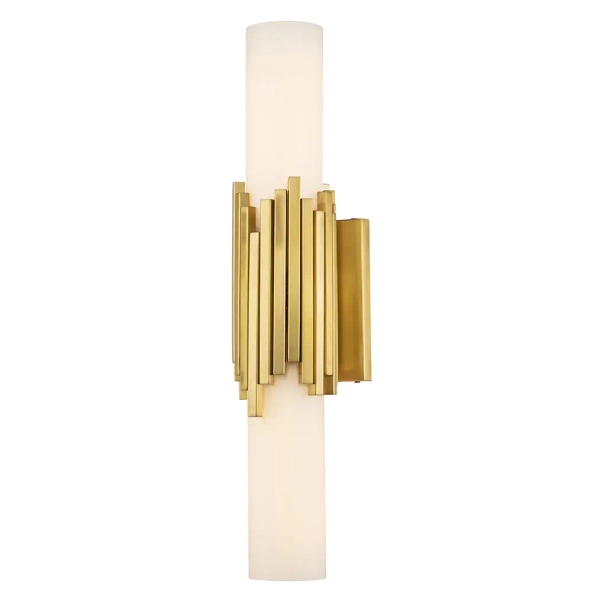 Łazienkowa lampa naścienna Marvele MARVELE-2WB-AB-OPAL IP44 mosiądz