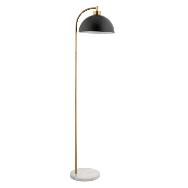 Kopułowa podłogowa lampa Buchanan 112211 z nożnym włącznikiem czarna