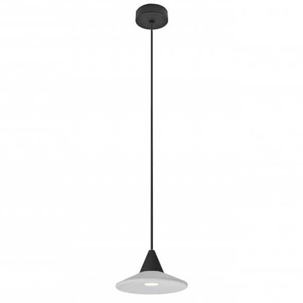 Kuchenna lampa wisząca dysk TENTOR AZ3098+AZ3099 LED 7W 3000K czarny biały