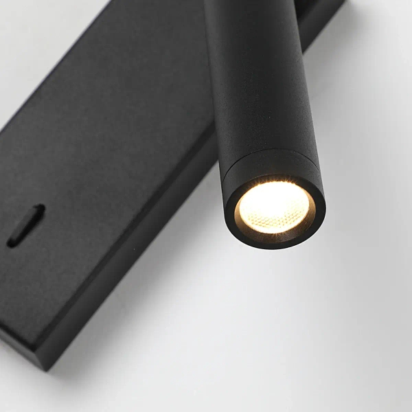 Regulowany kinkiet ścienny Cali WL-21017-BL LED 2,5W 3000K tuba czarna