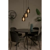 Potrójna lampa zwisowa Lambres 45410/13/30 Lucide metalowa czarna