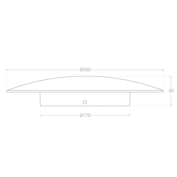 Okrągły kinkiet Milano ABR-KGG-E27 LED 18W 2800-3200K Abruzzo złoty