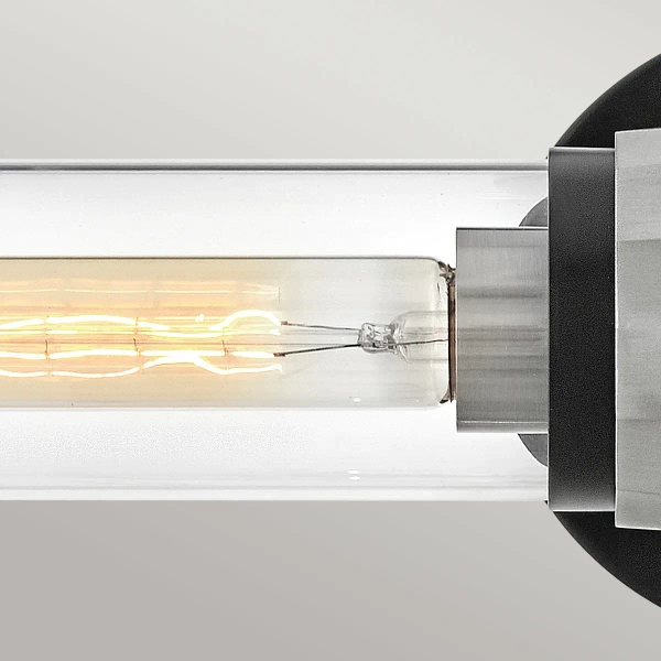 Podwójna lampa ścienna Ellison HK-ELLISON2-BK-BN nad lustro IP44 nikiel