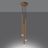 Wisząca lampa Pastelo SL.1172 tuba nad stół złota czarna