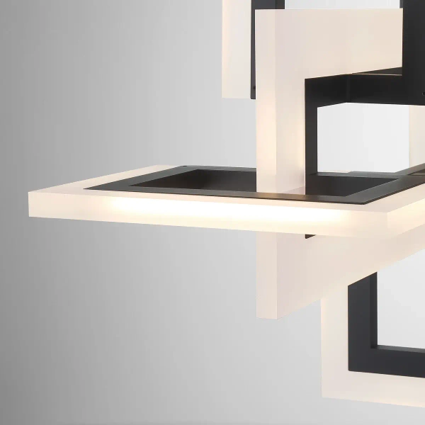 Metalowa lampa wisząca Inizio QN-INIZIO-LP-M-BK LED 86W 3000K czarny