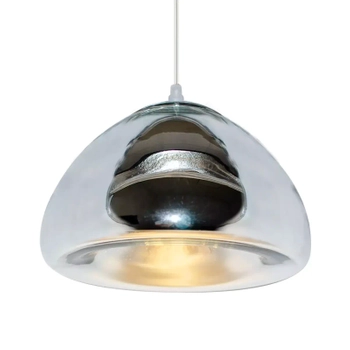 Wisząca lampa szklana Bali 2046/1 8C loft do sypialni chrom