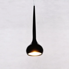 LAMPA wisząca NORIZZA LDP 9128-1 BK metalowa OPRAWA kropla ZWIS łezka sopel czarny