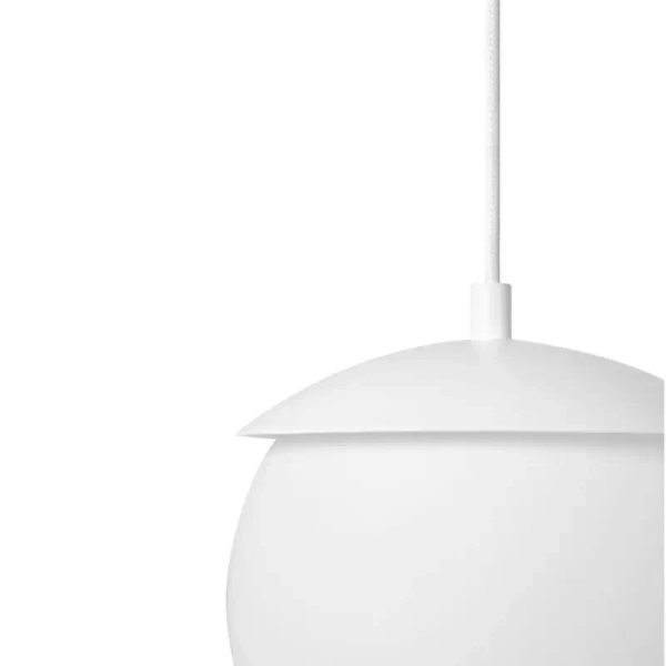 Wisząca lampa kulista KUUL KLG111P0 biała kula 1xE27 szklana
