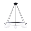 Lampa wisząca Yoli SL.1214 ring balls nad stół czarna biała