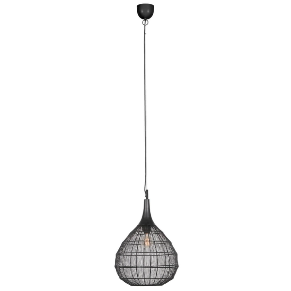 Lampa wisząca SORAYA 365440132 Trio drop zwisająca do sypialni czarny