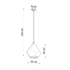 Ceramiczna lampa wisząca SL.0844 do przedpokoju biała