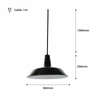Lampa wisząca nad stół Retro ABR-LWRG-B Abruzzo do jadalni czarna