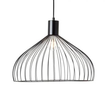 Druciana lampa wisząca Blacky 99392/06 nad stół czarny