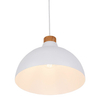 Skandynawska kopułowa lampa wisząca Cap 2070 TK Lighting drewniana biała