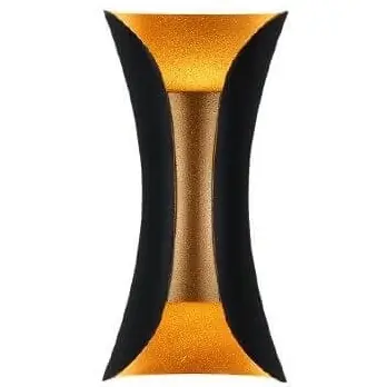 Elewacyjna lampa ogrodowa AGI KMG2X5WW LED 10W 3000K IP65 czarna