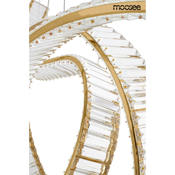 Wisząca lampa do jadalni Wave MSE1501100188 Moosee LED 28W 3000K złota