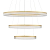 Wisząca lampa pierścienie LANTELVO LE45394 LED 90W 2700-4000K złota