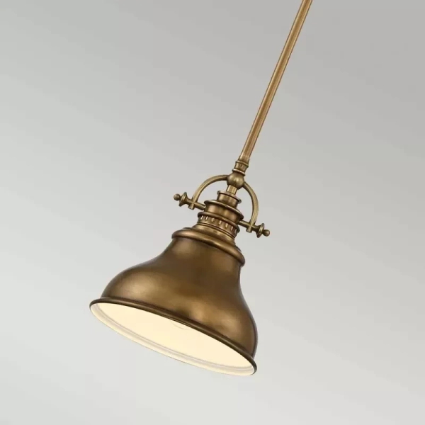 Retro lampa wisząca QZ-EMERY-P-S-WS do kuchni mosiądz