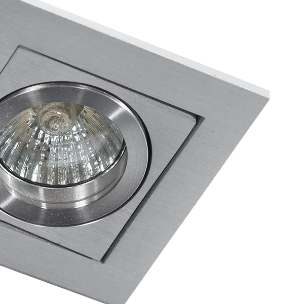Regulowana lampa oczko wpustowe Paco AZ0795 do holu aluminium
