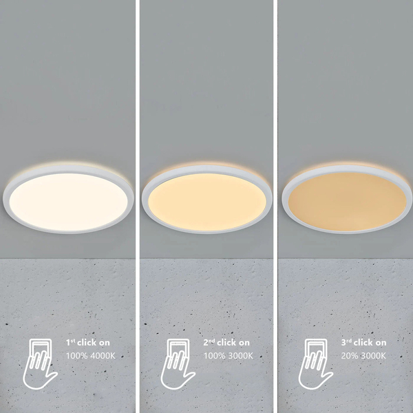 Okrągły plafon Oja 2015106101 Nordlux LED 19W ściemnialna biała