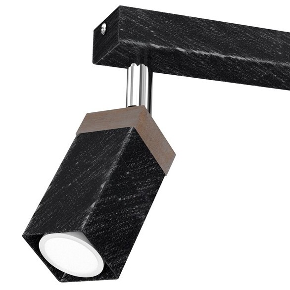 Sufitowa lampa SOLO MLP7473 Milagro regulowana do biura czarna