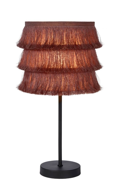 Lampa stołowa z frędzlami Togo 10507/81/66 Lucide boho różowa